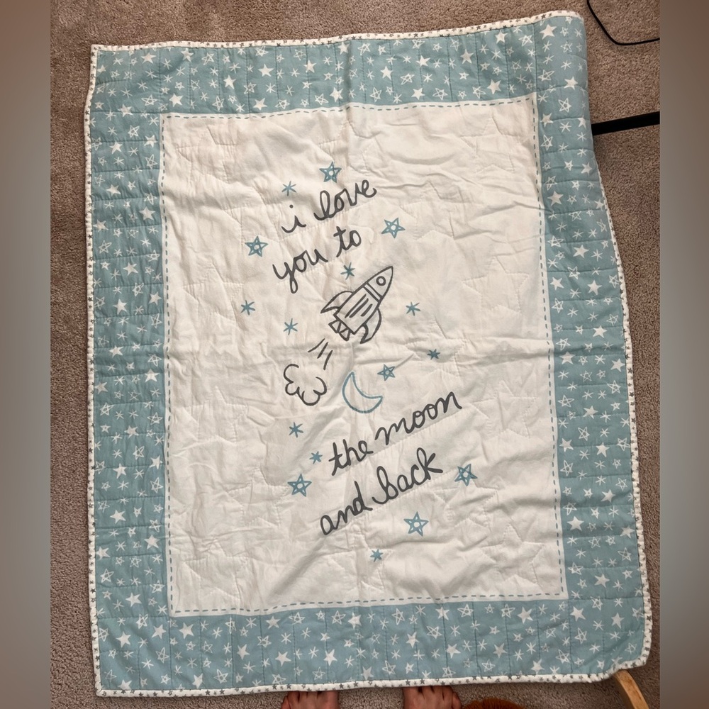 Brand New Quilt for baby boy crib or toddler bed